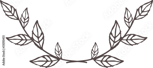 Brown Leaves Branches Illustration