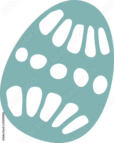 Blue Easter Egg Dots Illustration