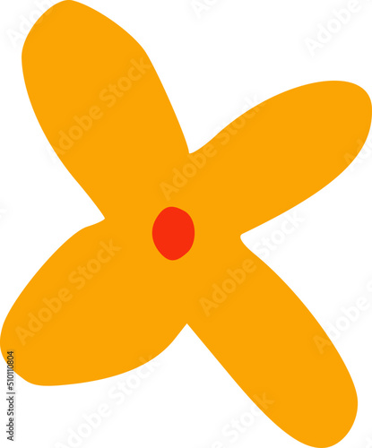 Little Orange Flower 1 Illustration