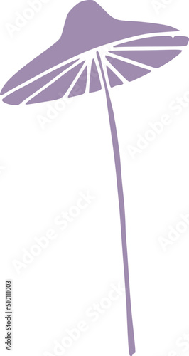 Lila Mushroom Illustration