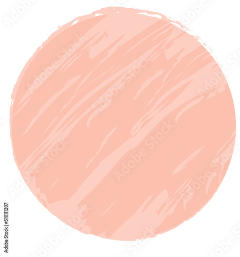 Abstract circle element shape with stone texture