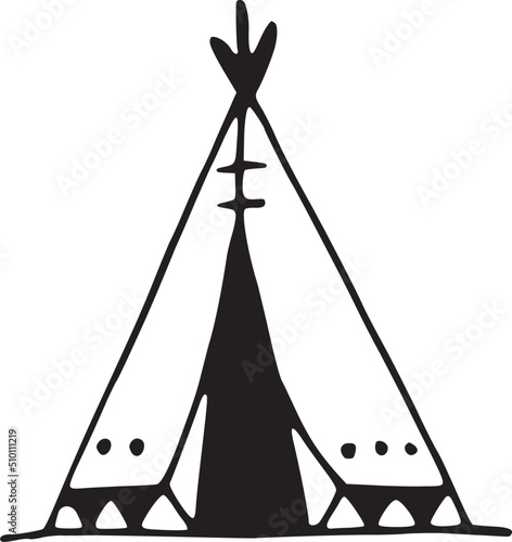 Teepee Doodle Illustration