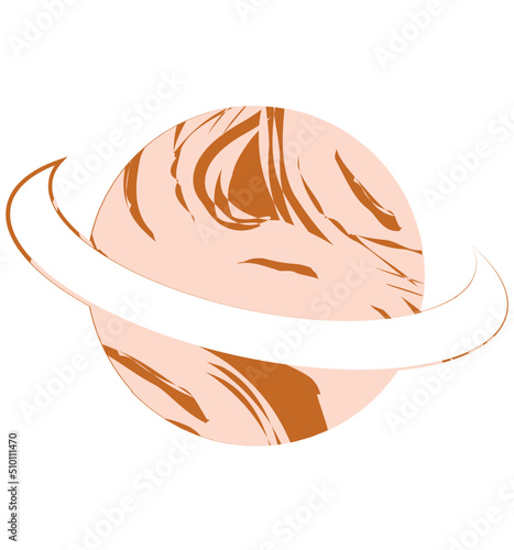 Planet with a ring element