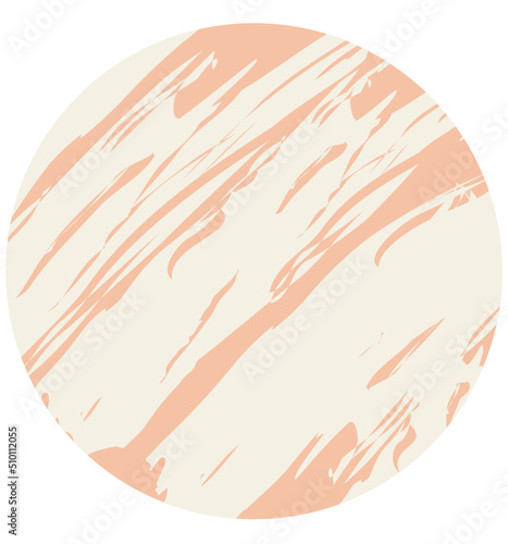 Abstract circle shape with stone texture element