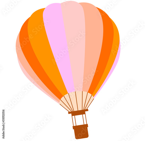 Flying airballoon illustration photo