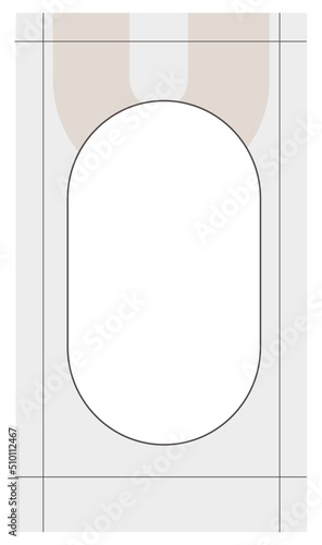 Modern stories template with photo frame