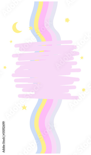 Colorful stories template with place for text element