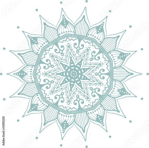 Set of hand drawn colorful mandalas