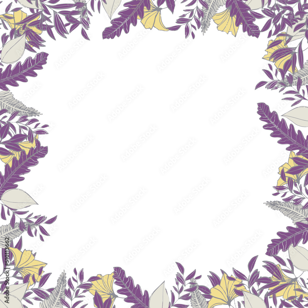 Frame purple flower sorry we are closed