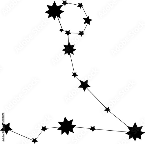 Pisces zodiac constellation