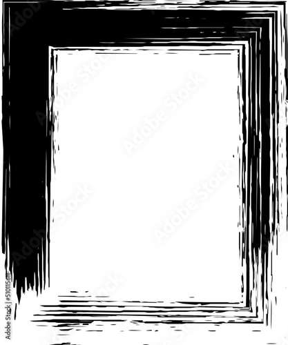 Grunge frame dirty ink border