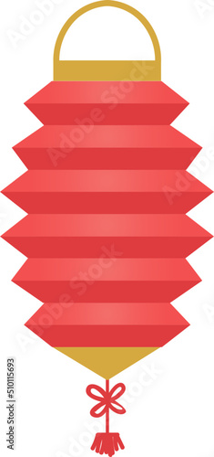 Red paper glowing lantern
