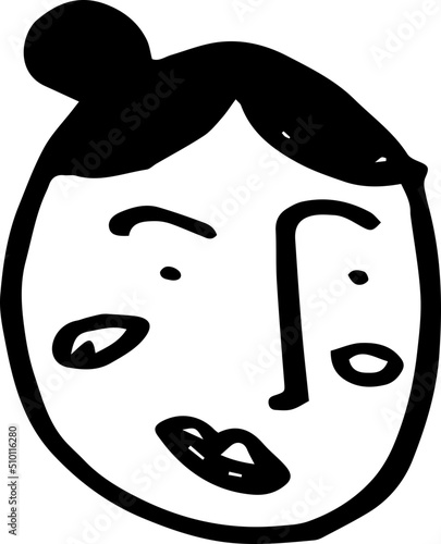 Cute People Head Illustrations