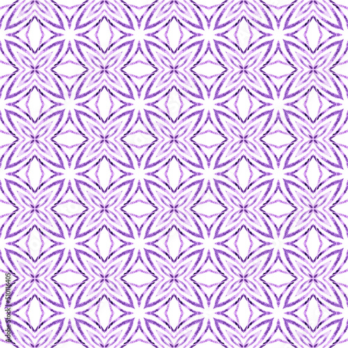 Chevron watercolor pattern. Purple delicate boho