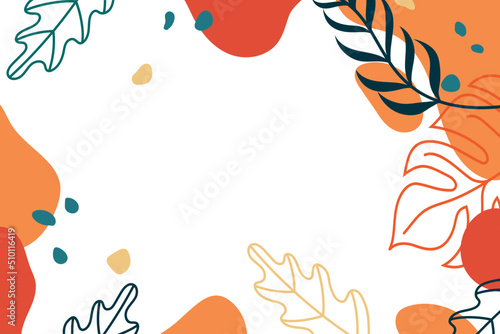 Floral Copy Space Frame