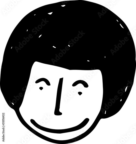 Cute People Head Illustrations