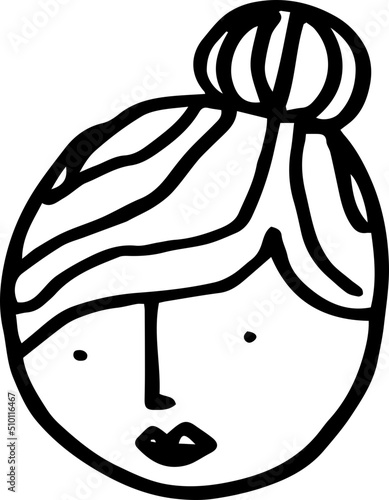 Cute People Head Illustrations