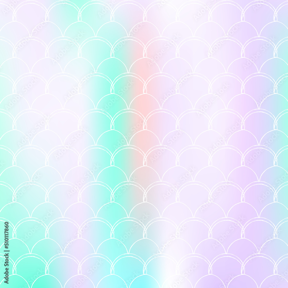 Holographic mermaid background with gradient scales. Holographic mermaid background with gradient scales.