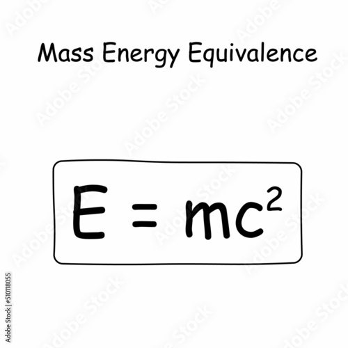 Mass enegry equivalence formula in physics