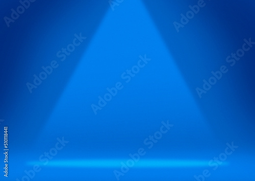 Blue background light in the center