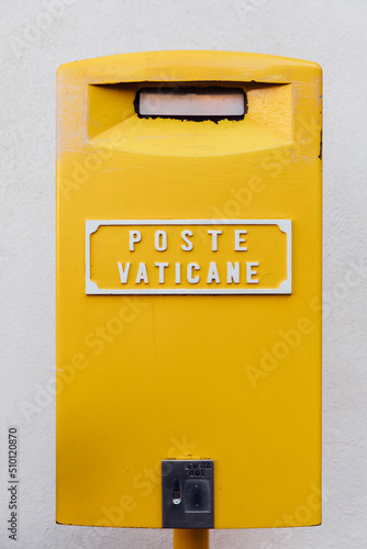 Yellow Vatican post office box