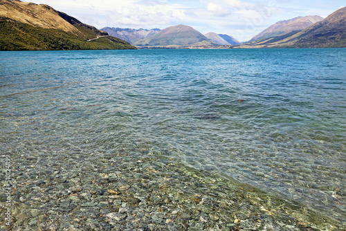 Clear water of Lake Wakatipu - New Zealand