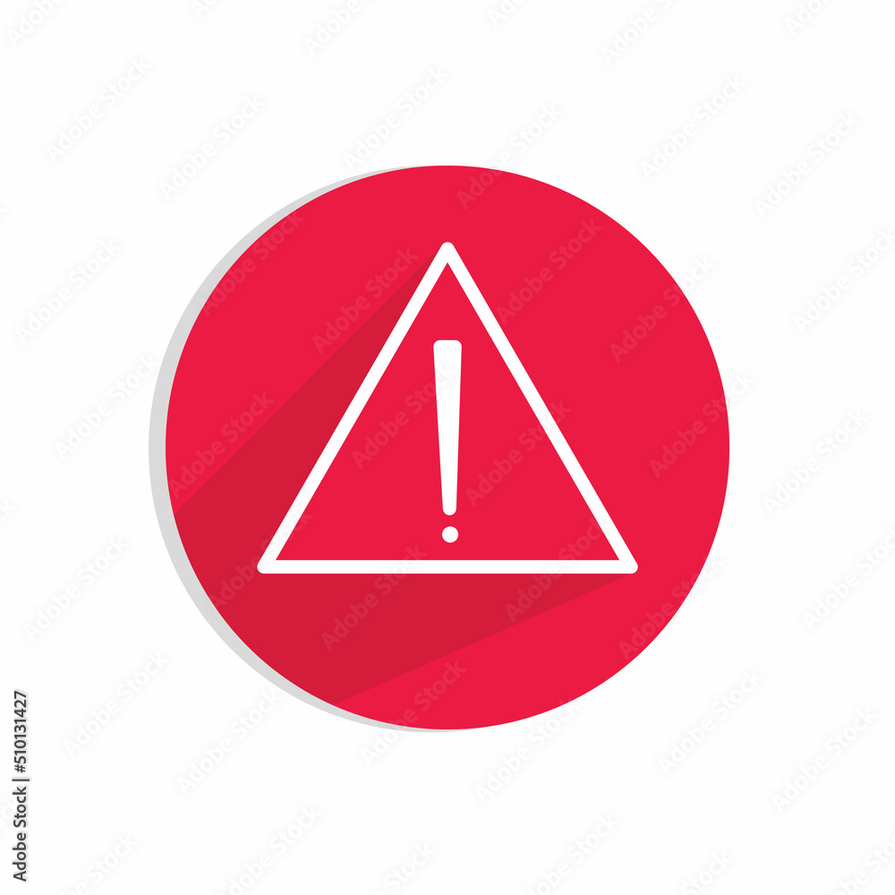 icon warning red for web app and mobile app icon warning red for web app and mobile app