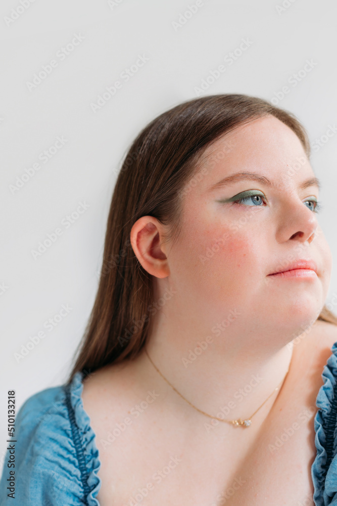 Beautiful Girl with Down Syndrome 