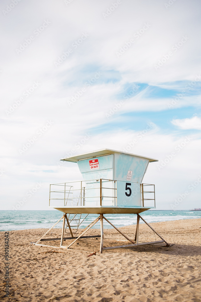 Southern California Beach Lifeguard Tower Southern California Beach Lifeguard Tower