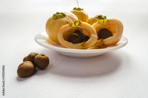 Rose Apples And Seeds photo