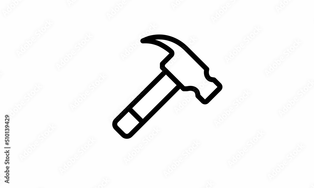nailer icon vector simple outline style with white background nailer icon vector simple outline style with white background