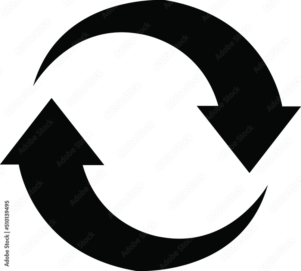 Recycle icon symbol vector on white background.eps Recycle icon symbol vector on white background.eps