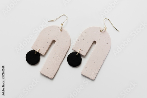 Arch polymer clay earrings