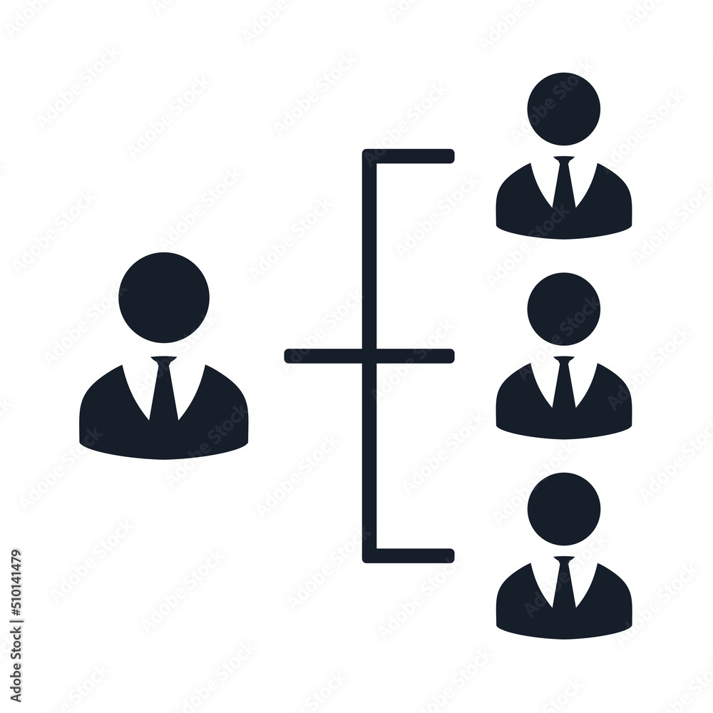 Hierarchy structure icon. Vector illustration Hierarchy structure icon. Vector illustration