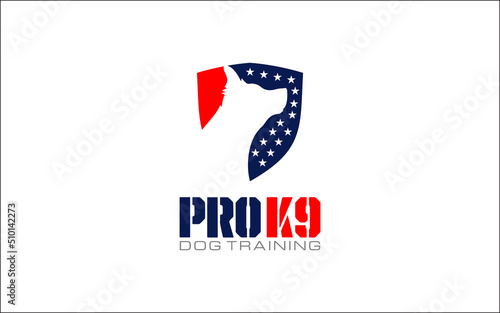 Illustration vector graphic of dog training concept Logo Design template-06