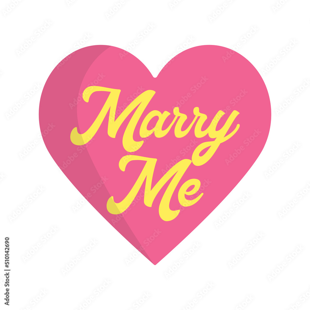 Marry Me icon design template vector illustration