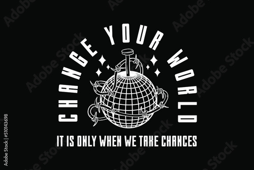 Creative streetwear clothing apparel typography style vector graphic design