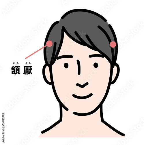 頷厭を示している女性の首上

