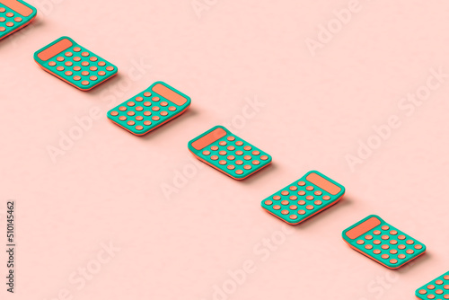 diagonal line of calculators