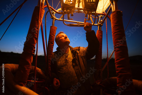 Portrait of hot air balloon pilot 