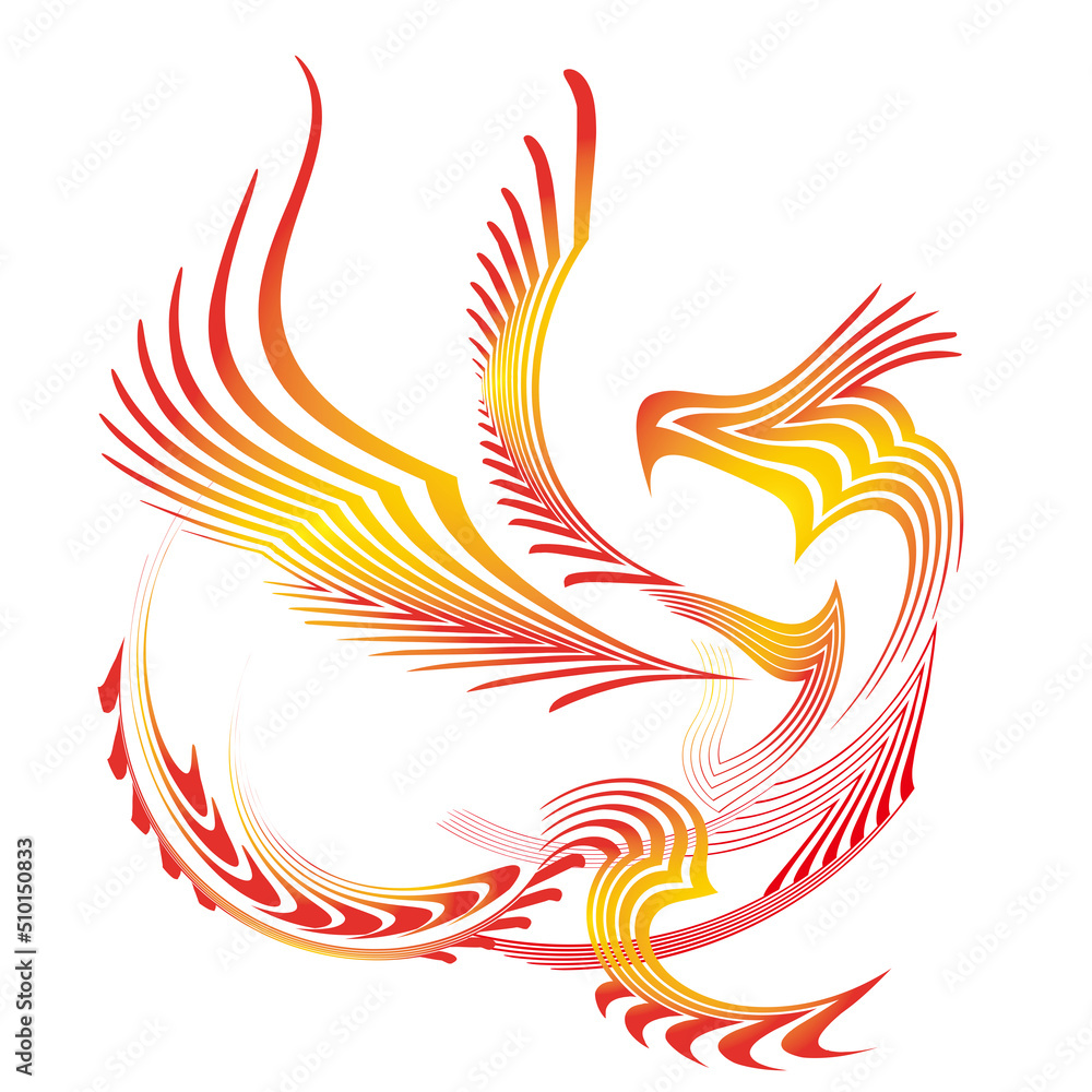 Obraz premium art dragon line art