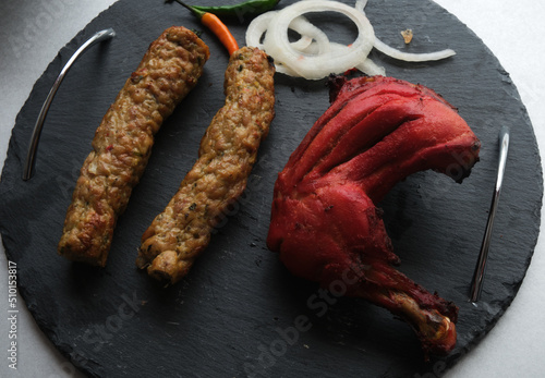 Chicken Kabab And Tandoori Chicken Leg