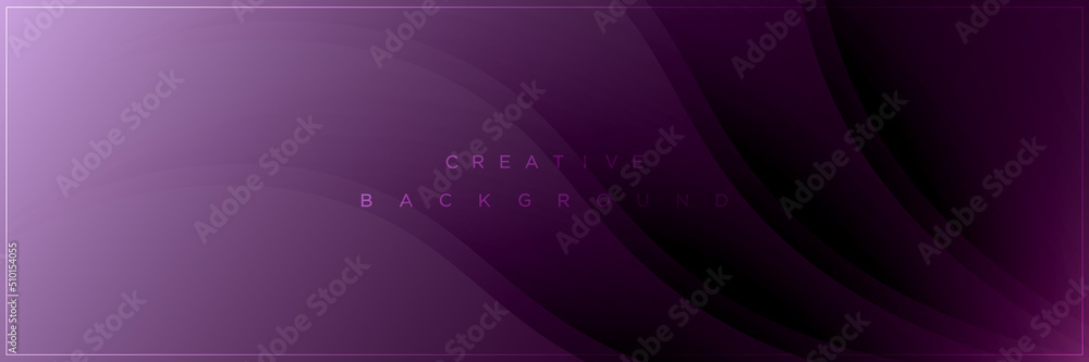 Modern purple gradient banner background design Stock Vector | Adobe Stock