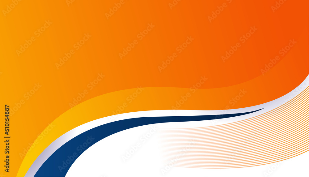 Colorful blue and orange presentation templates elements. Vector ...