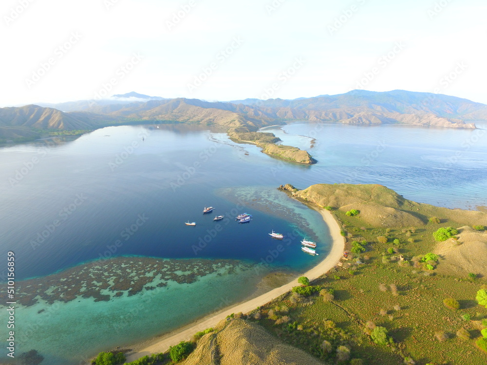 Beautiful natural scenery of Komodo islands, Nusa Tenggara, Indonesia