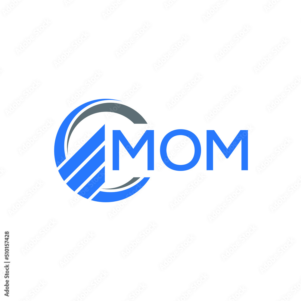 MOM Flat accounting logo design on white background. MOM creative initials Growth graph letter logo concept. MOM business finance logo design. MOM Flat accounting logo design on white background. MOM creative initials Growth graph letter logo concept. MOM business finance logo design.