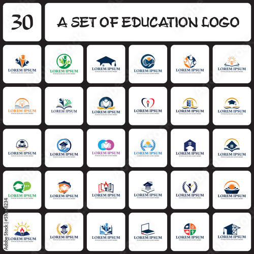 education logo , university logo vector
