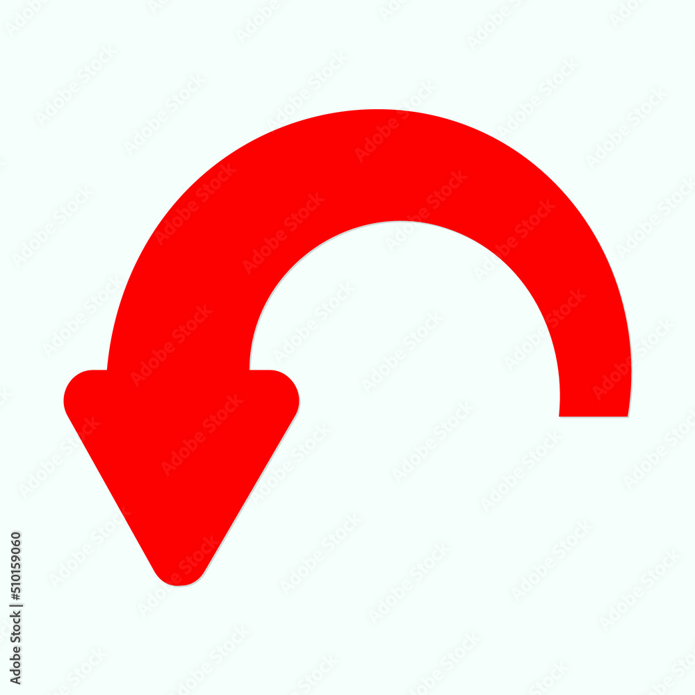 Red arrow icon vector Red arrow icon vector