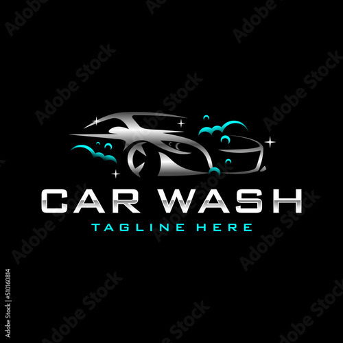 car wash logo vector template illustration
