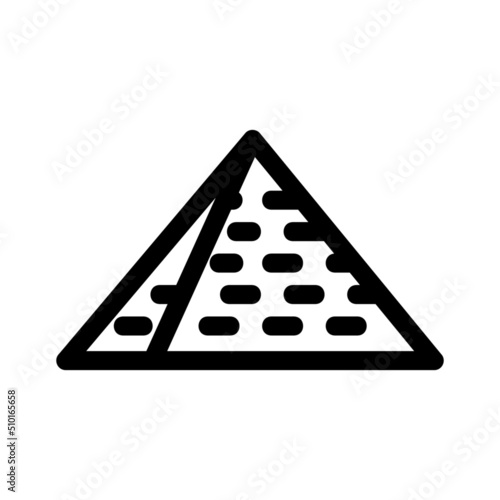 pyramid icon or logo isolated sign symbol vector illustration - high quality black style vector icons
